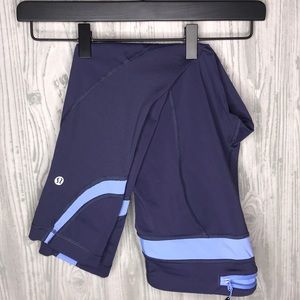 Dark Blue Three Quarter Length Lululemon Leggings